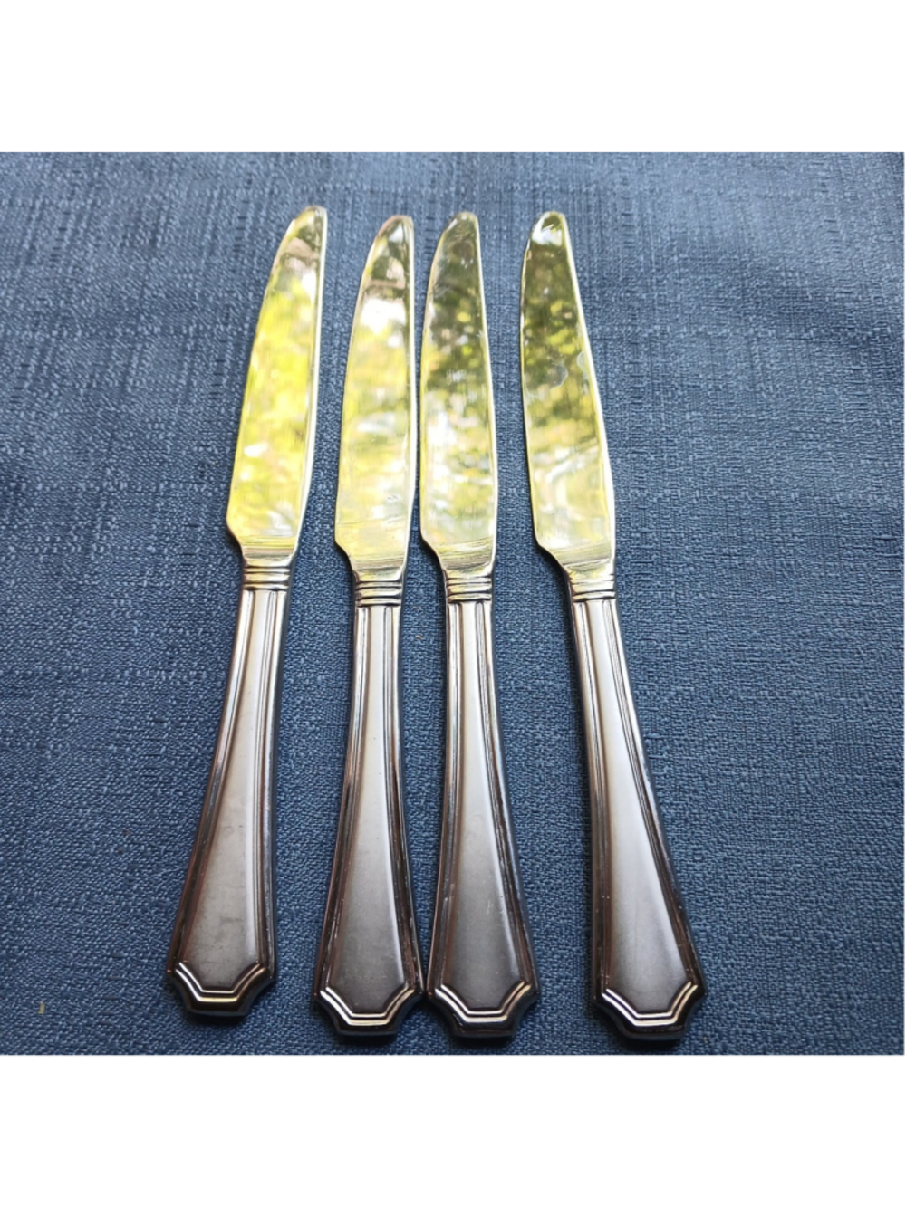 Mikasa TATUM FROST 18/10 Stainless Flatware - Set of 4 Place Dinner Knives Table
